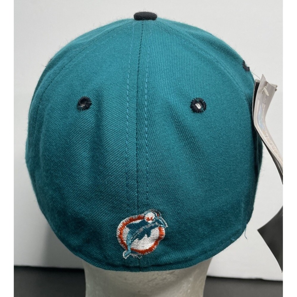 NWT Vintage New Era Miami Dolphins MD 5950 Hat 100% Wool Size‎ 6 7/8 Made In USA - Picture 3 of 11